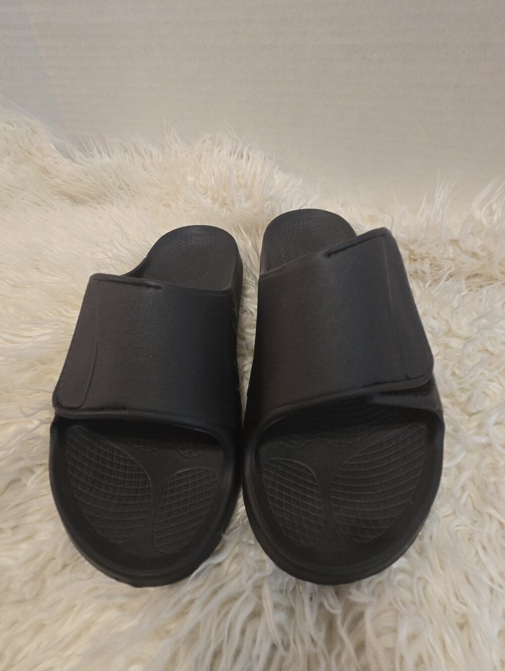 Oofos Sports Slide Mens Size 9 WOMENS SIZE 11 Black Recovery - Picture 2 of 10